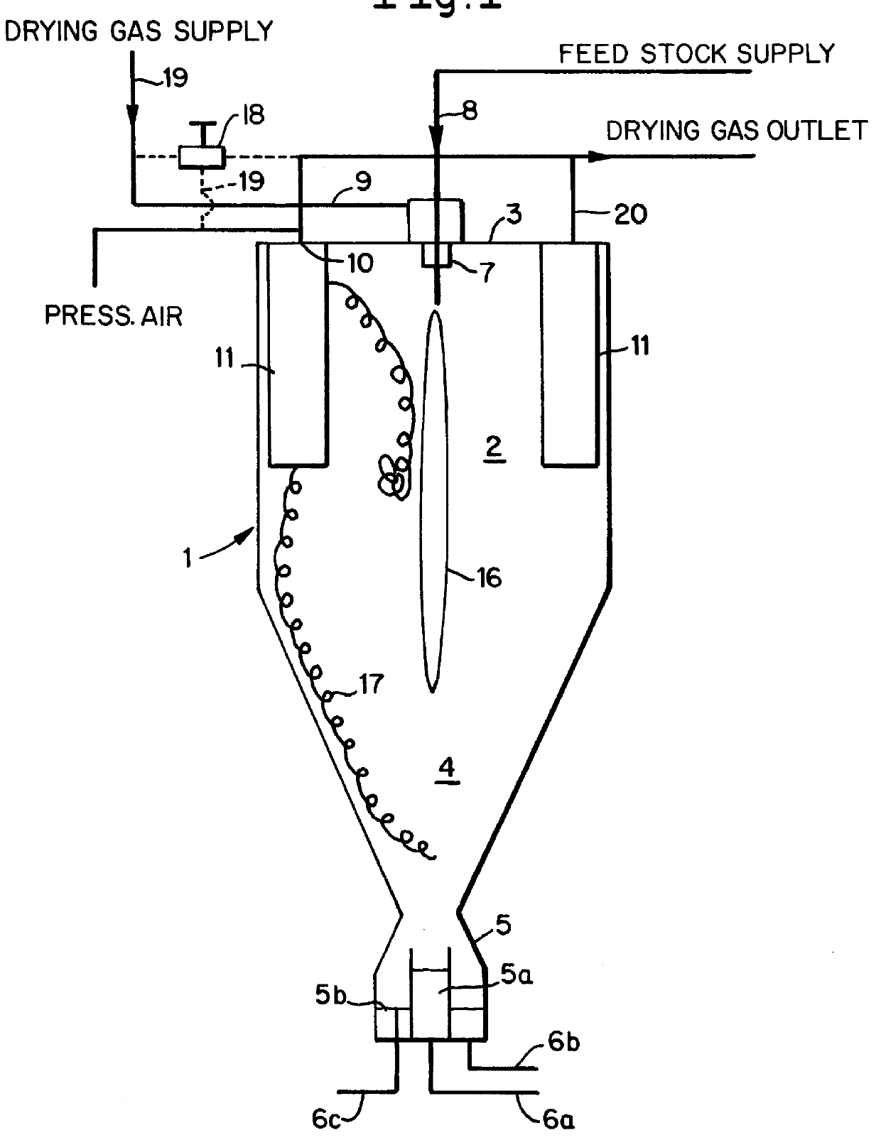 Spray drying method and apparatus and cleaning method for such an apparatus