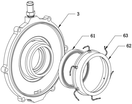 Oil-cooled flat wire motor with oil-driven spraying structure