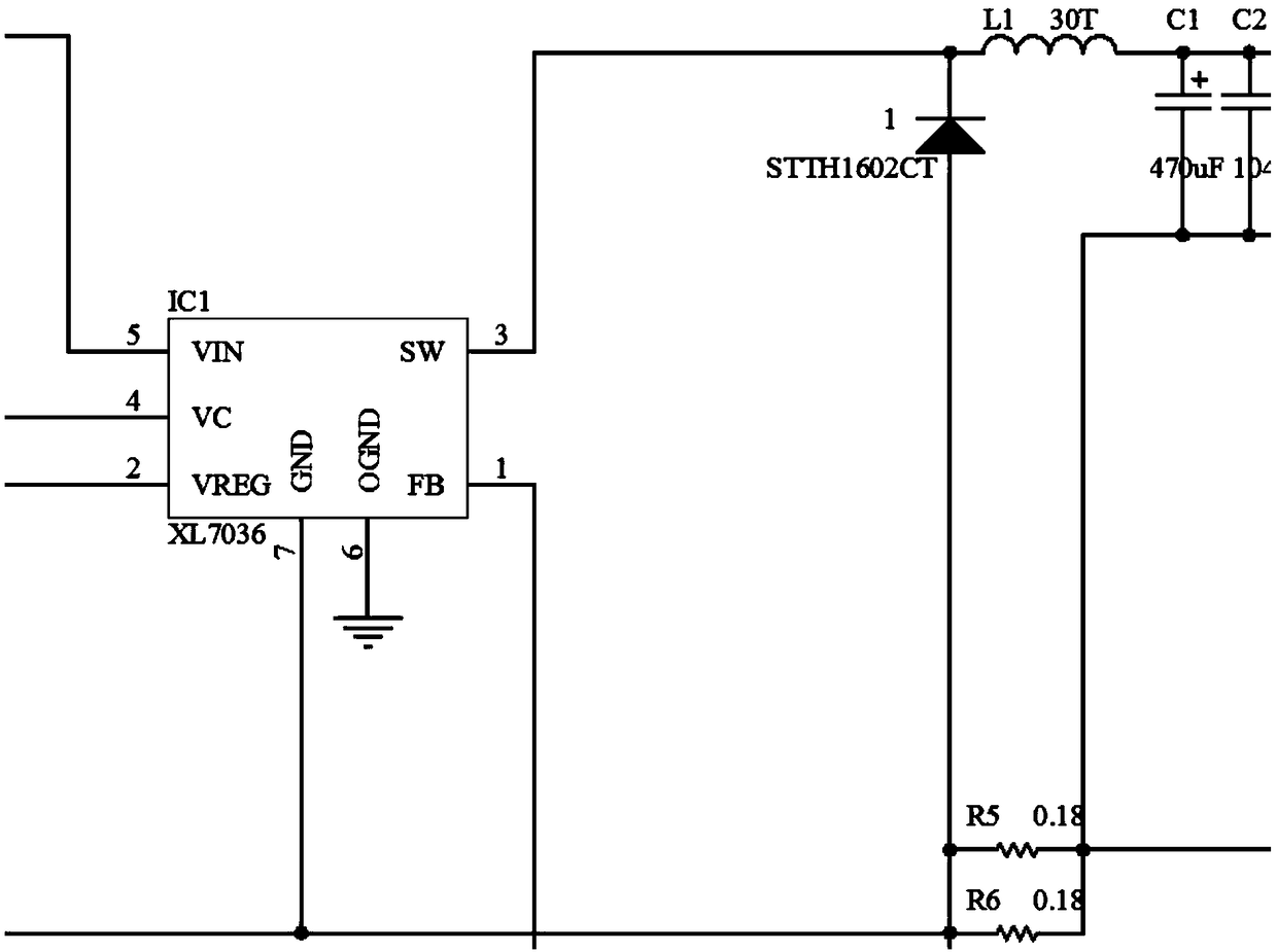 Ultra-wide input DC step-down circuit