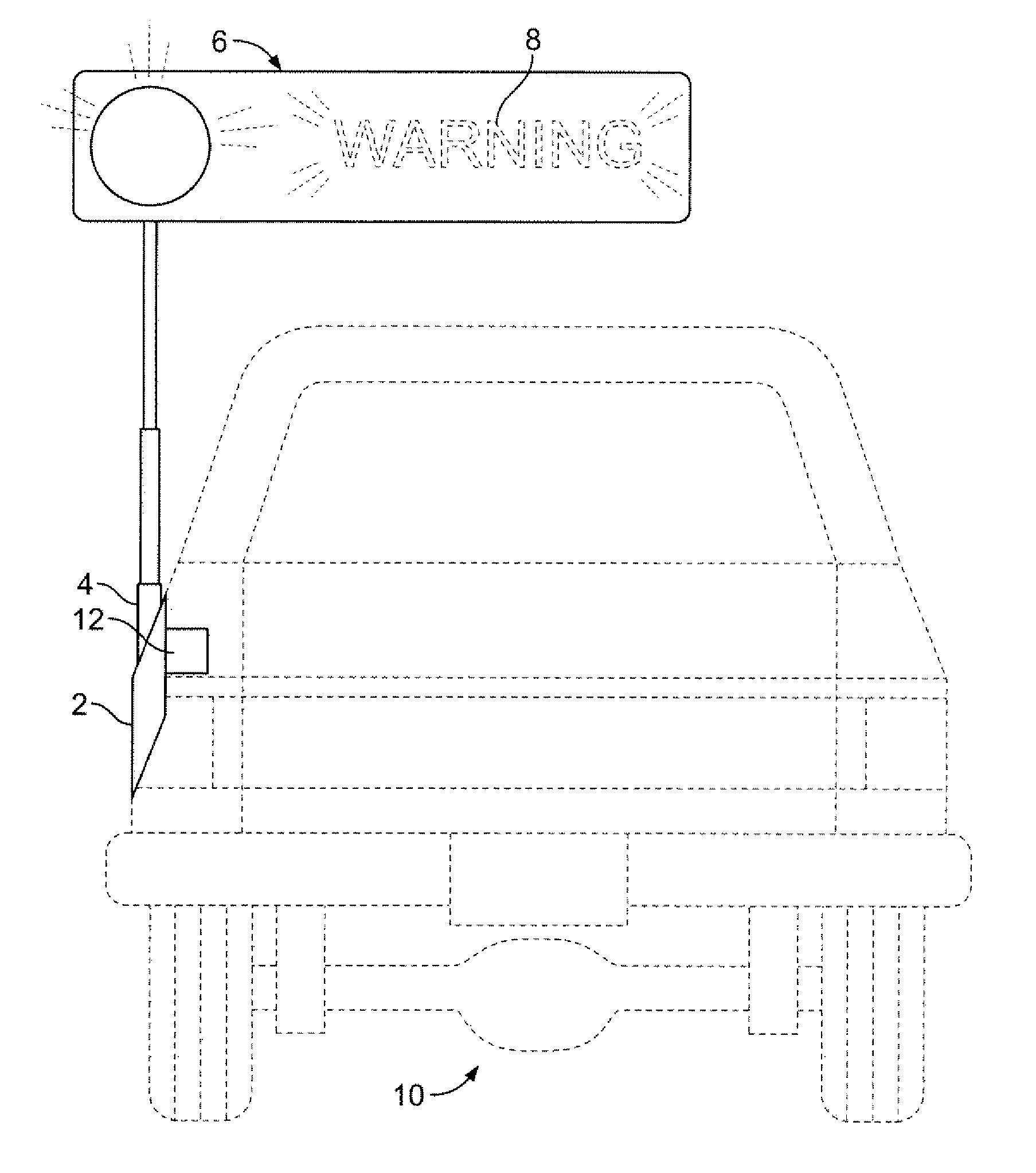 Method and apparatus for an automobile that alerts others to unsafe driving conditions or an automobile accident