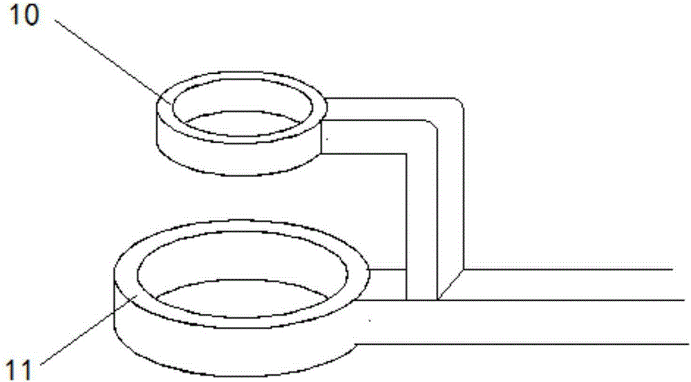 Dual-ring double quenching device for duplicate gear