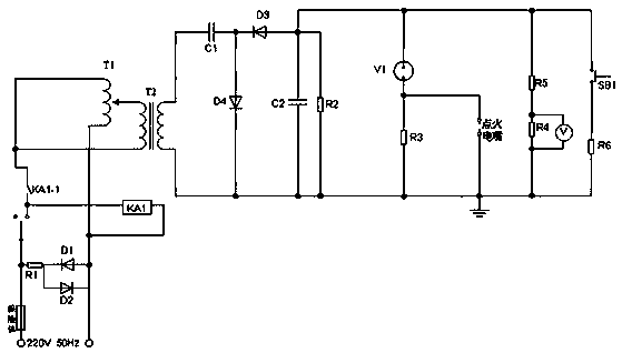 Ignition electric nozzle timing experiencing device