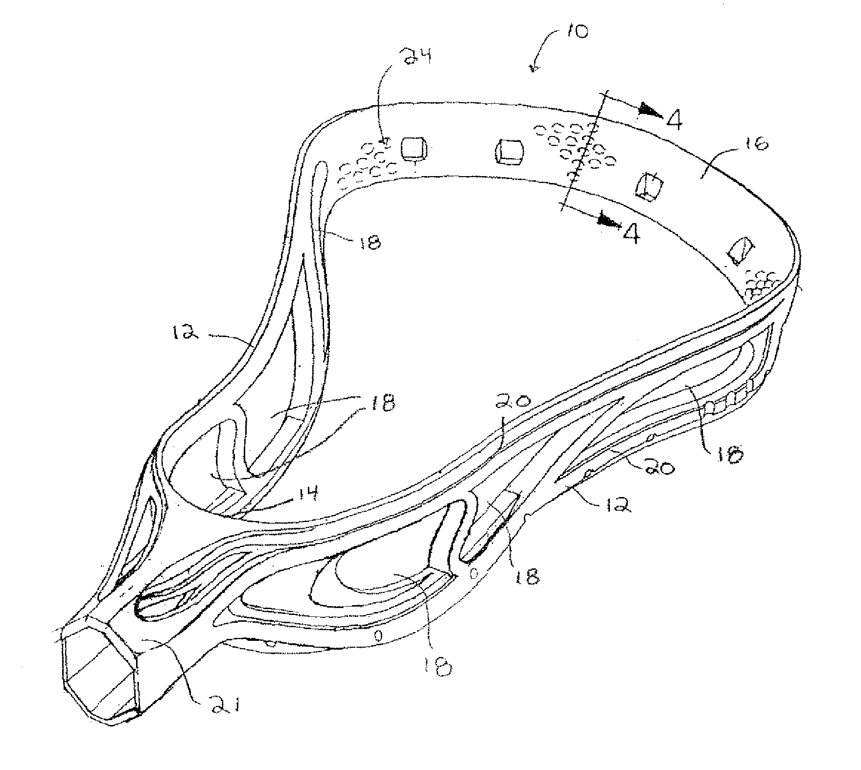 Lacrosse head and method of forming same