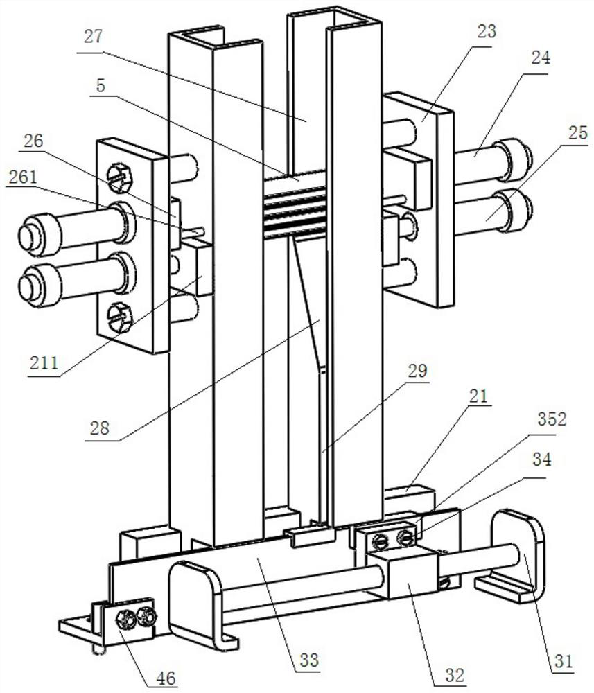 Nail gun guide rail positioning device for mounting code nails of automatic nail gun