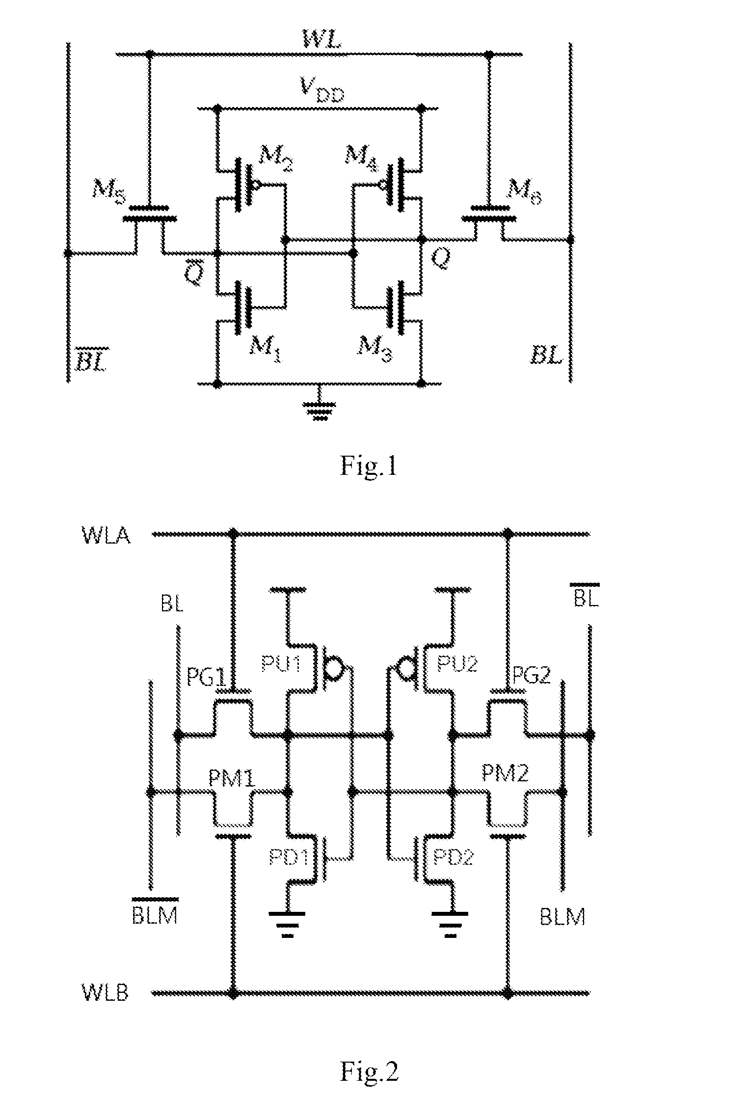 Method of detecting transistors mismatch in a SRAM cell