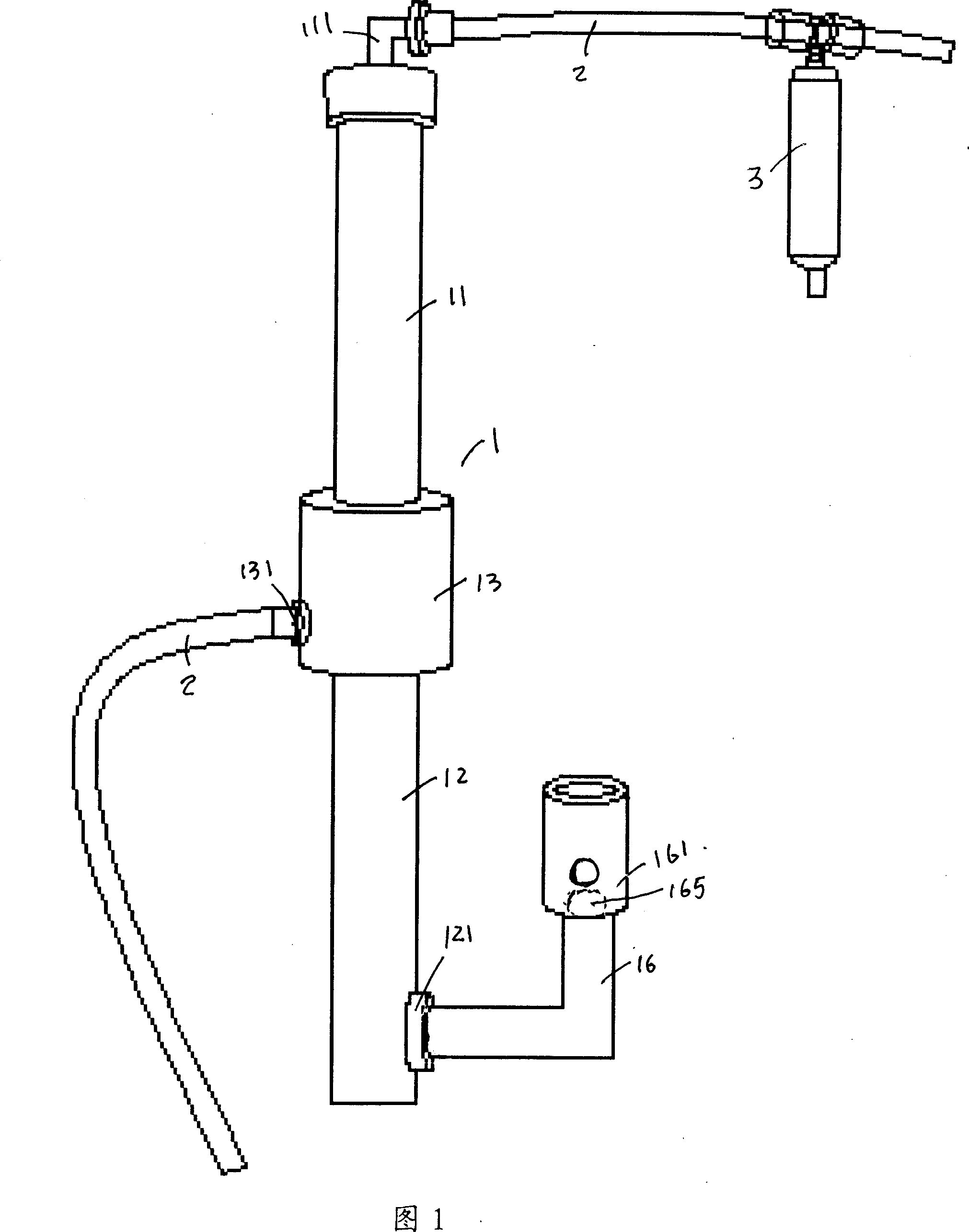 Gas pretreatment device for logging and its alarming controller