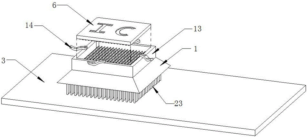 Ball grid array chip clamping holder for circuit board and development board