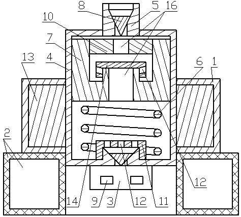 Efficient lubricating oil pumping energy-saving electromagnetic device