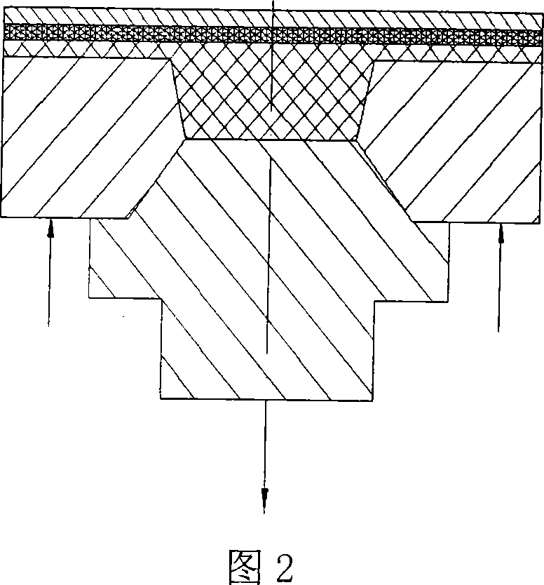 Method for testing high-combination performance coating strength based on pressure experimental device and its sample