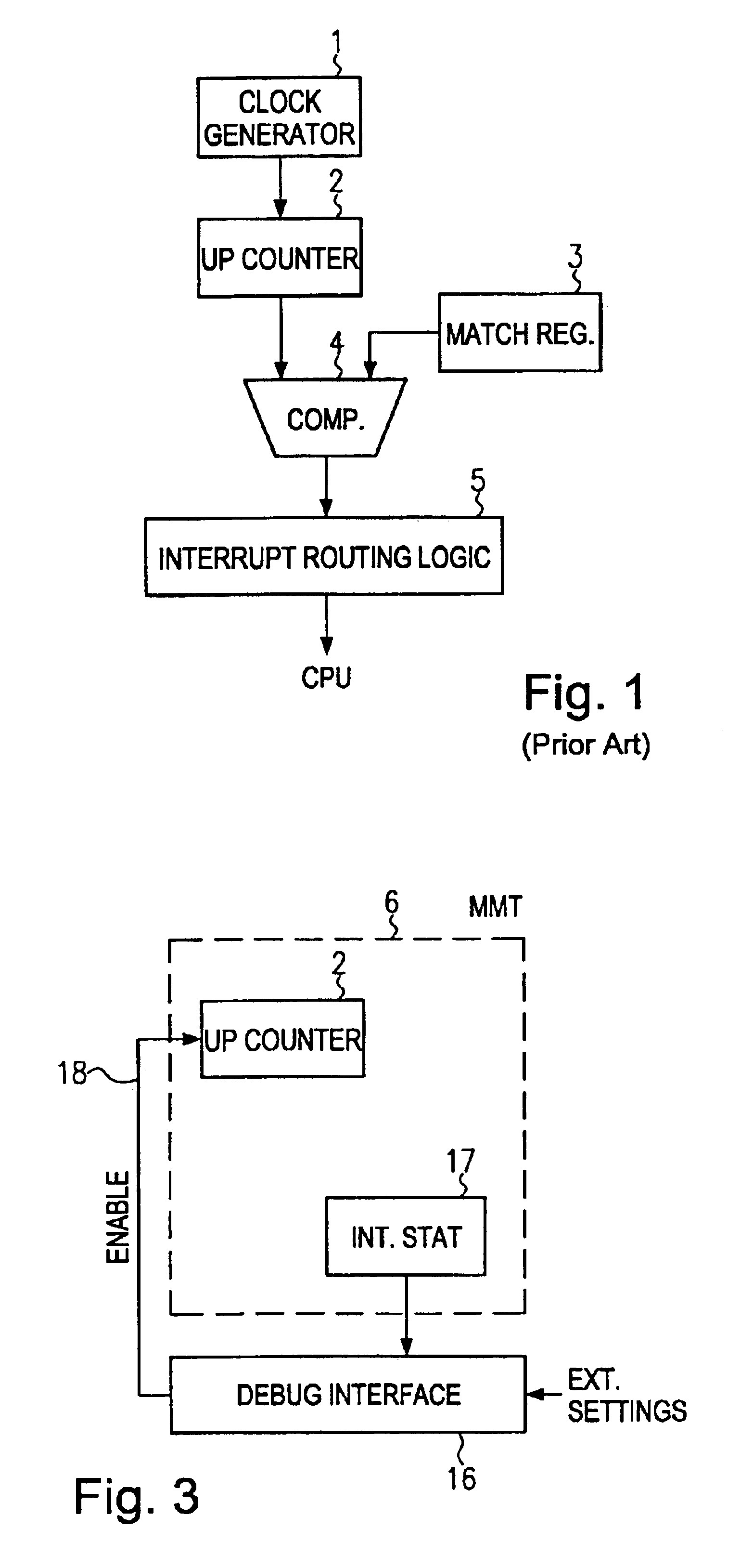 Debug interface for an event timer apparatus