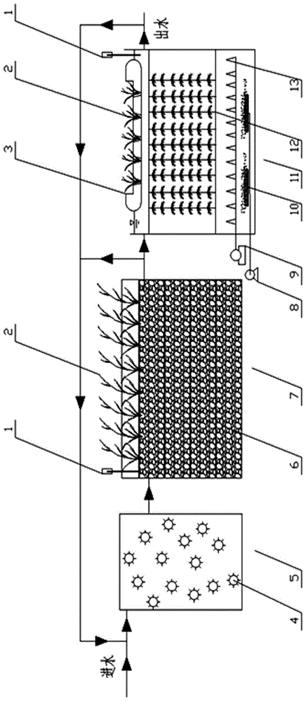 A device and method for controlling lake eutrophication by using industrial waste