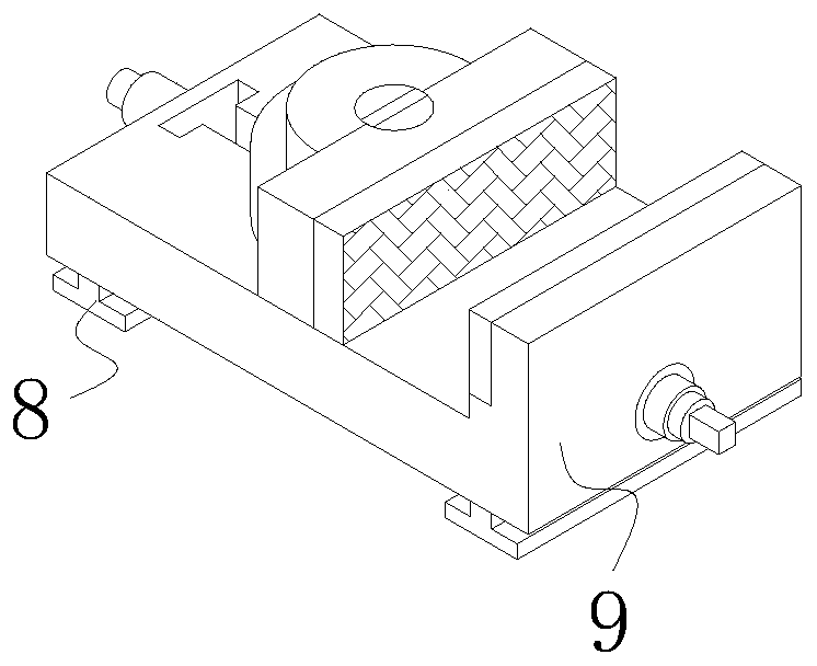 Valve machining clamp convenient to use, disassemble and assemble