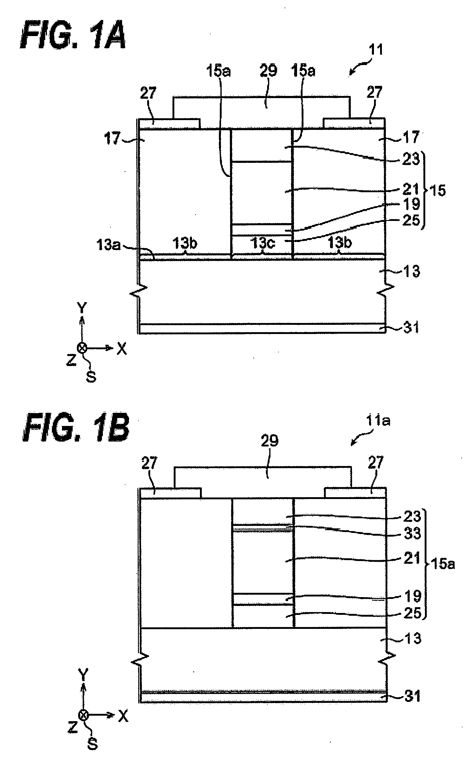 Semiconductor laser diode with emission efficiency independent of thickness of p-type cladding layer