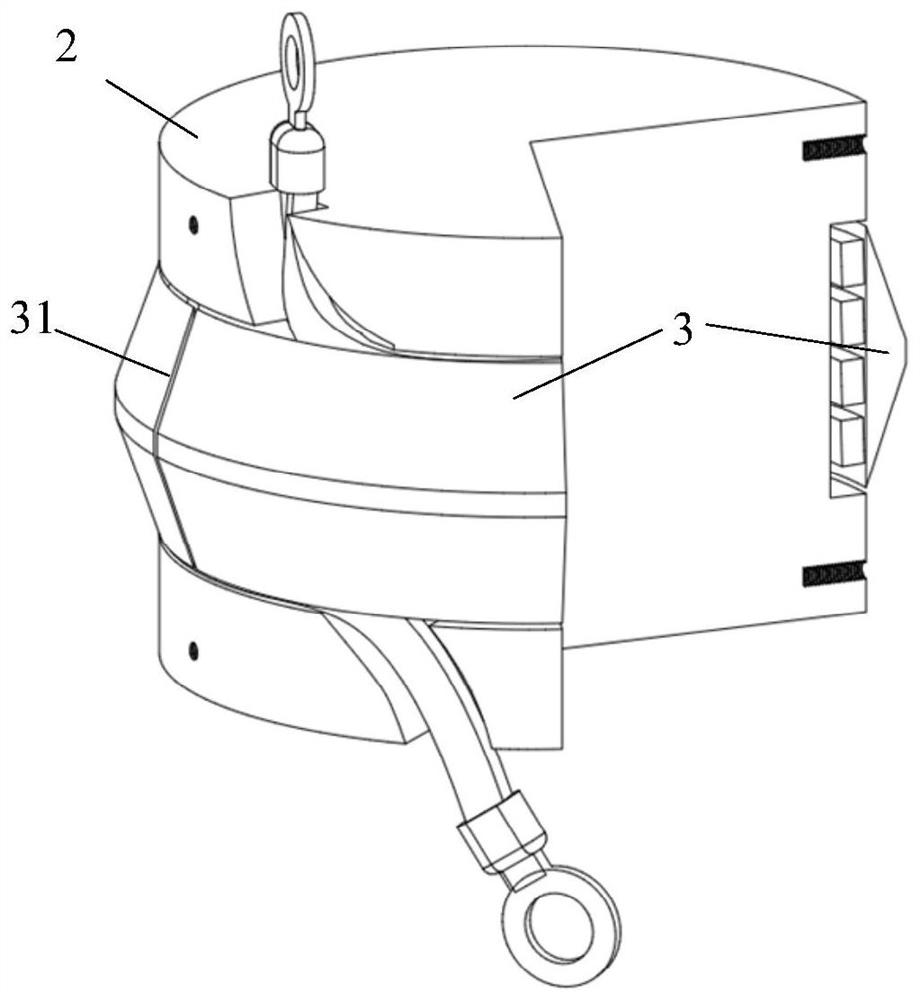 A device for decoupling electrical effects during electromagnetic forming