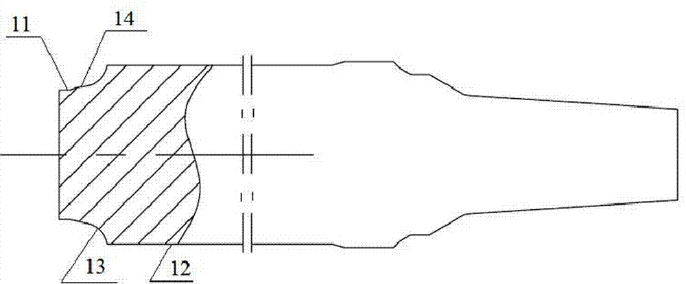 Extrusion needle and extrusion method for large-specification thin-walled pipe or hollow profile