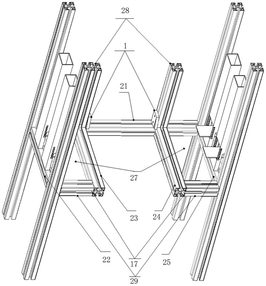 A device and method for recovering empty seedling trays from a fully automatic transplanting machine