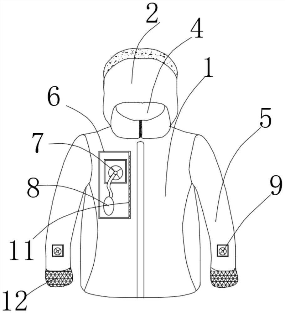 Compressible portable down jacket for children