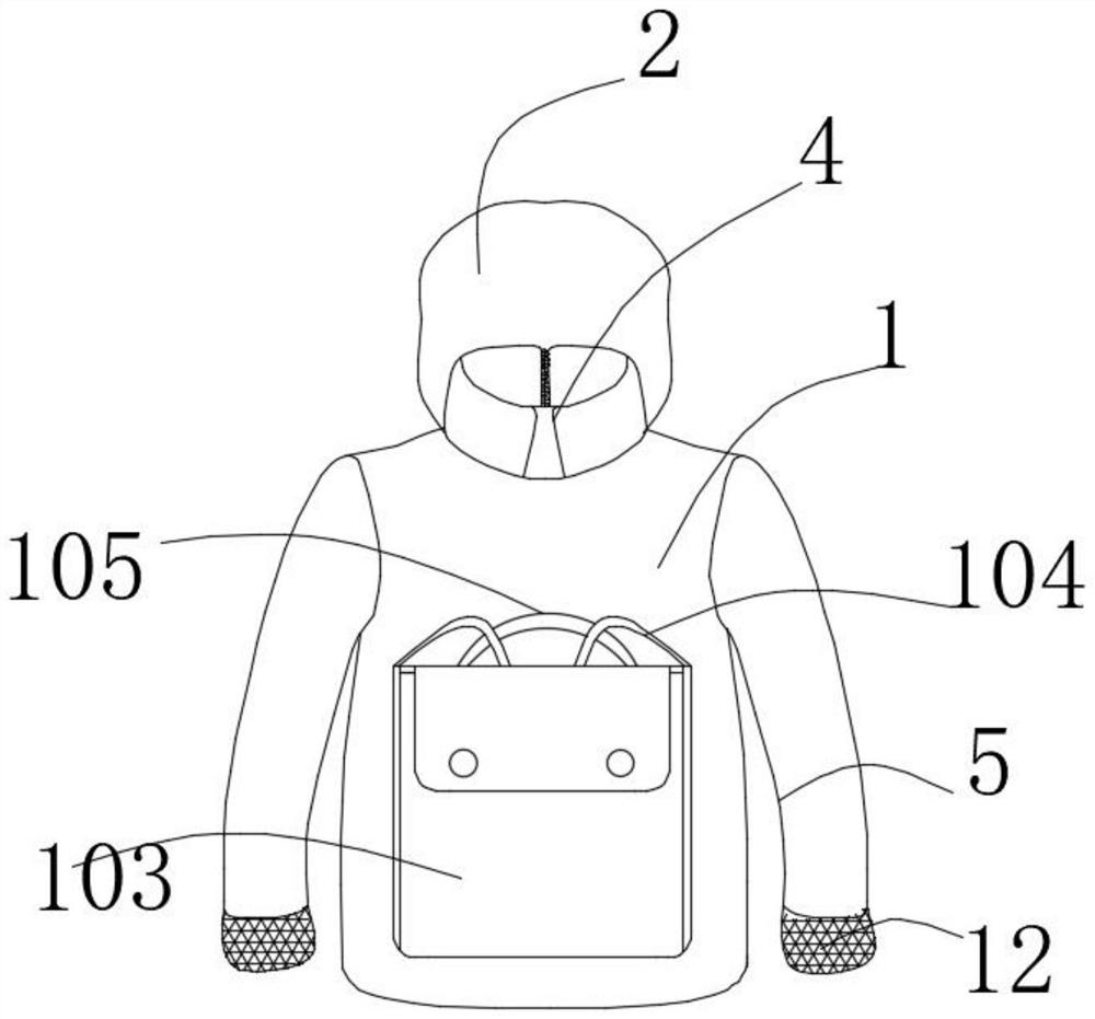 Compressible portable down jacket for children