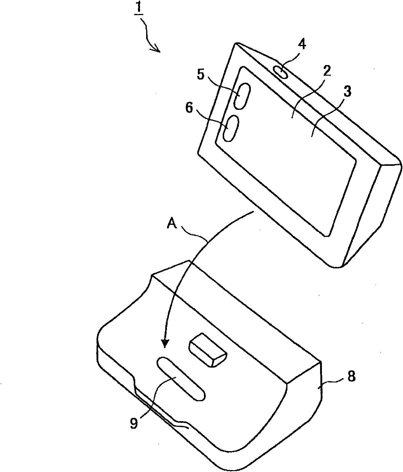 Navigation device and associated display method