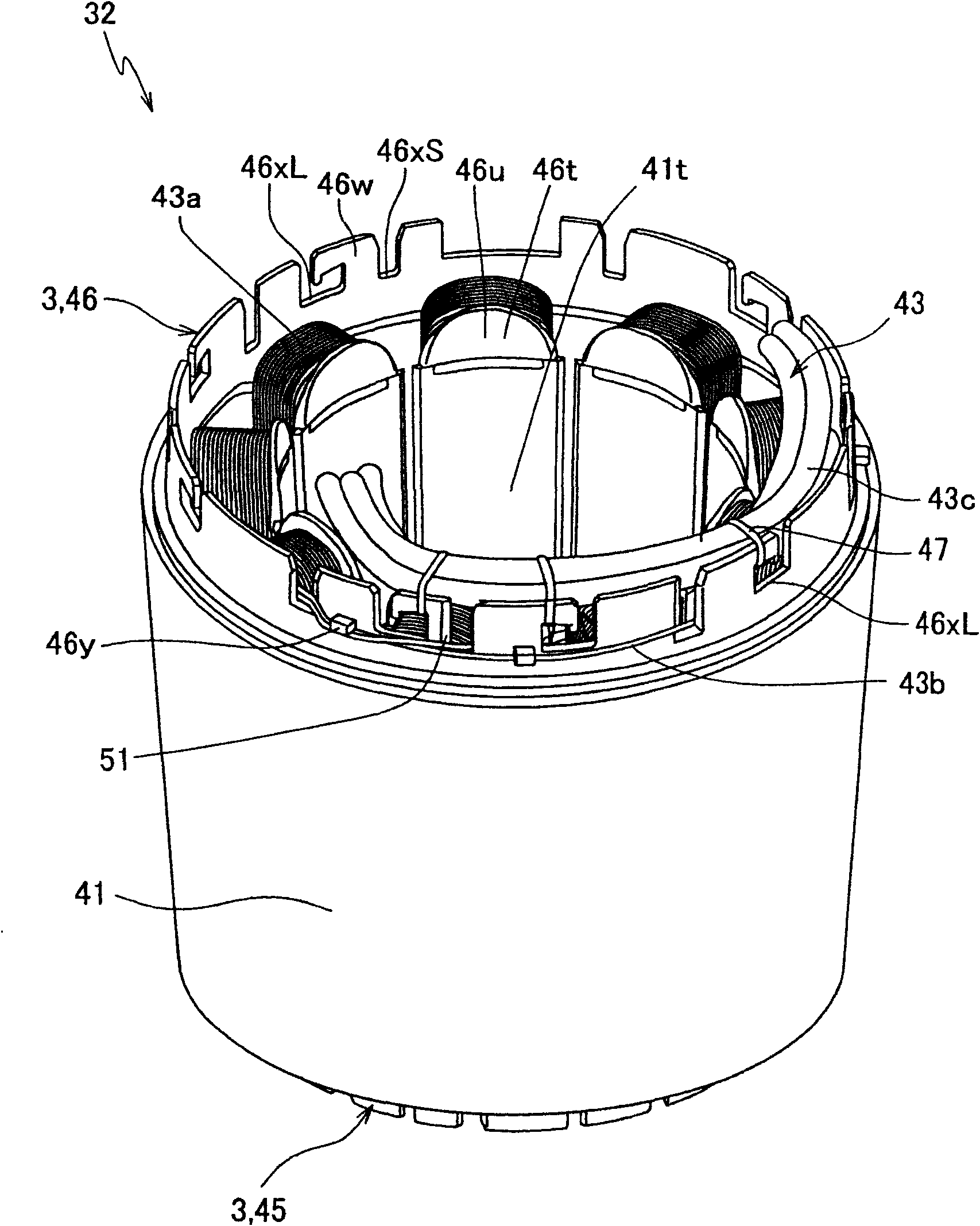 Insulator, motor and compressor
