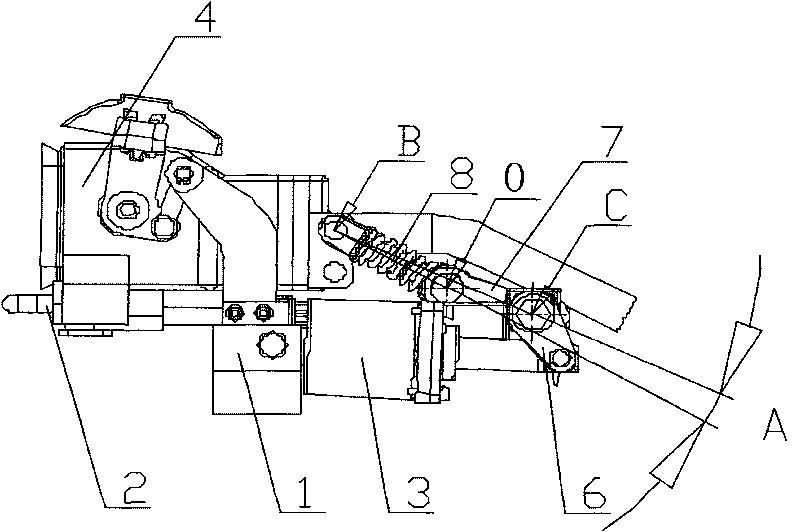 Self-locking pushing mechanism of electric connector