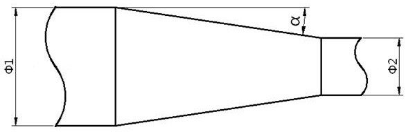 A kind of forging method of tapered stepped shaft