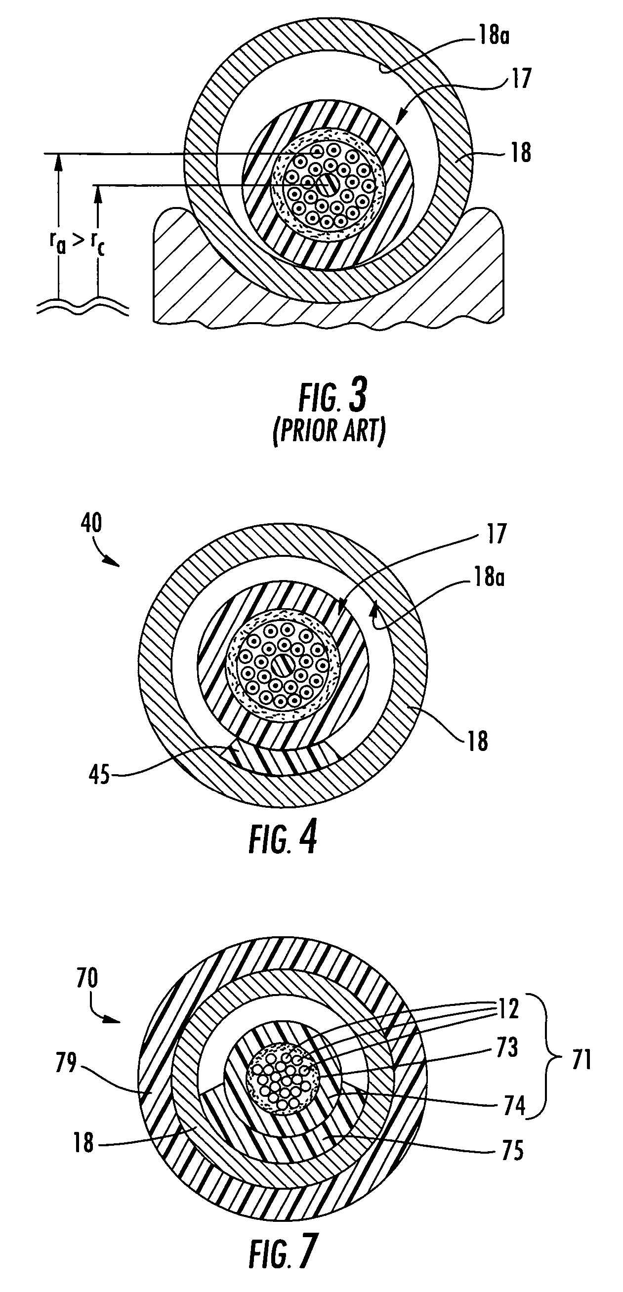 Armored fiber optic cable having a centering element and methods of making