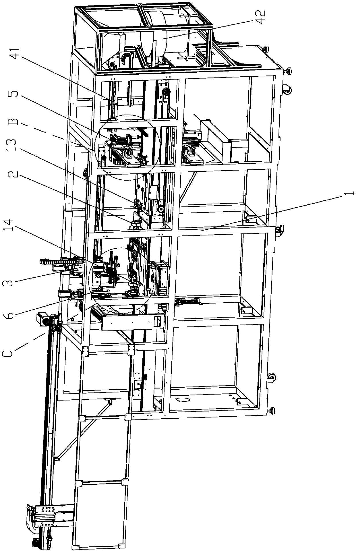 Filling plug screwing and heat sealing integrated machine