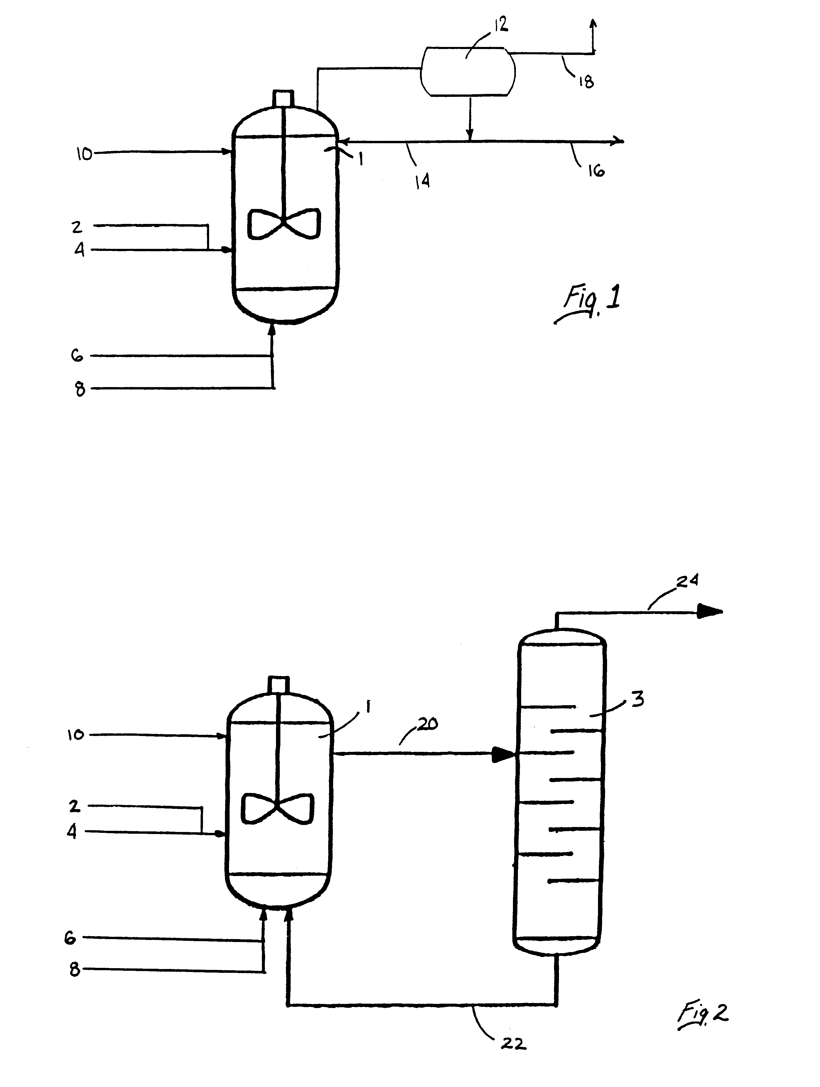 Process for forming vinyl ester from carboxylic acid with water treatment of the reaction mixture