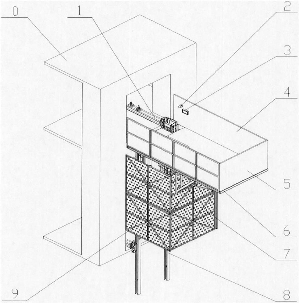 Novel discharging platform with overload alarm function