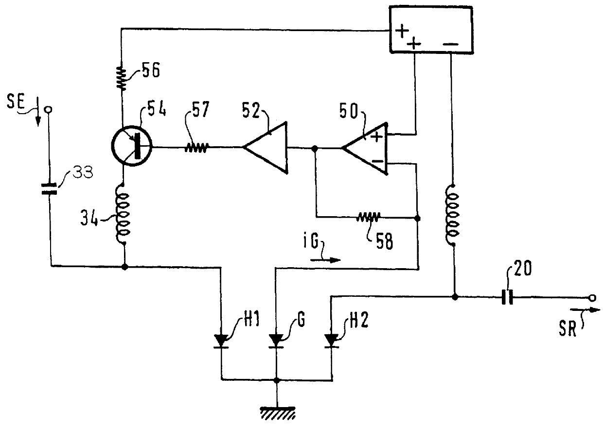 Device, in particular a semiconductor device, for processing two waves, in particular light waves