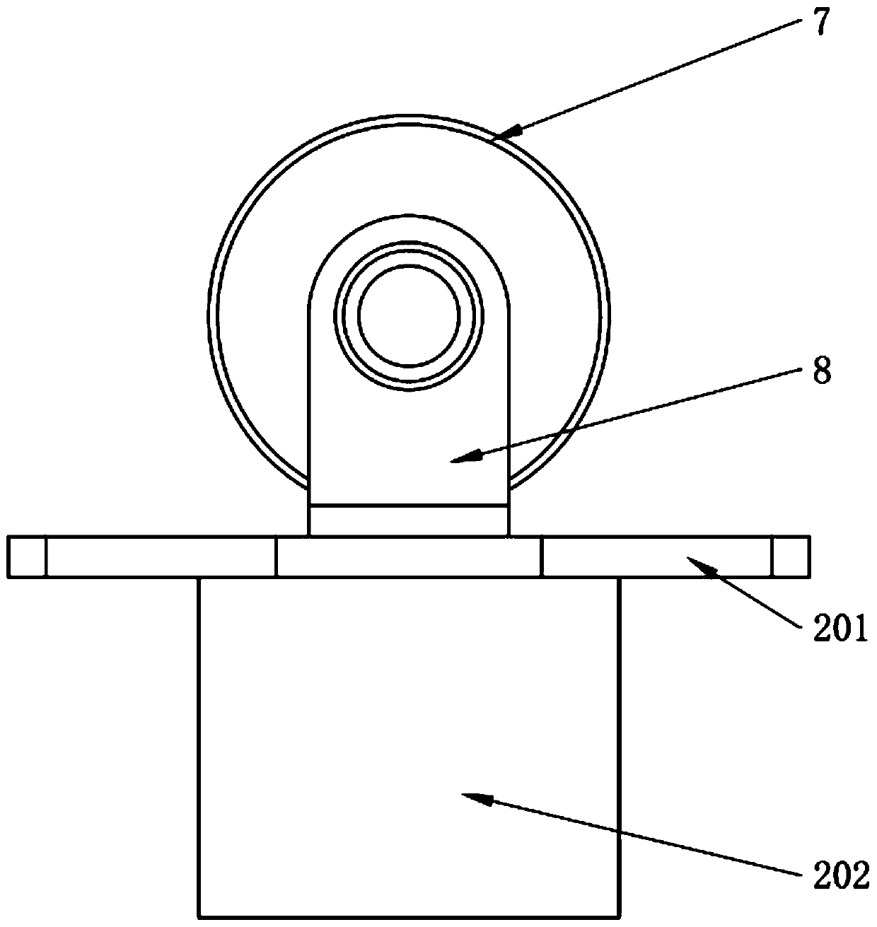 A single-cylinder telescopic boom length sensing device