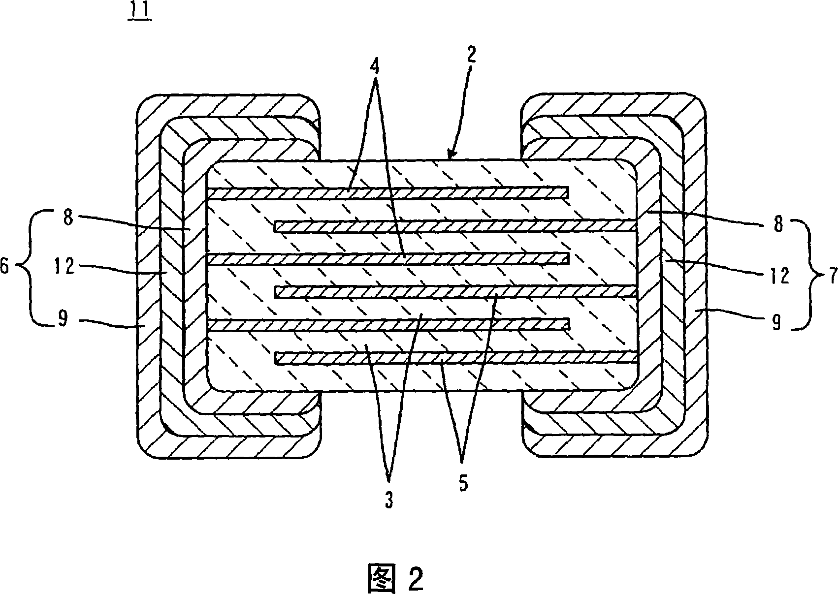 Multilayer ceramic capacitor and method for controlling equivalent series resistance