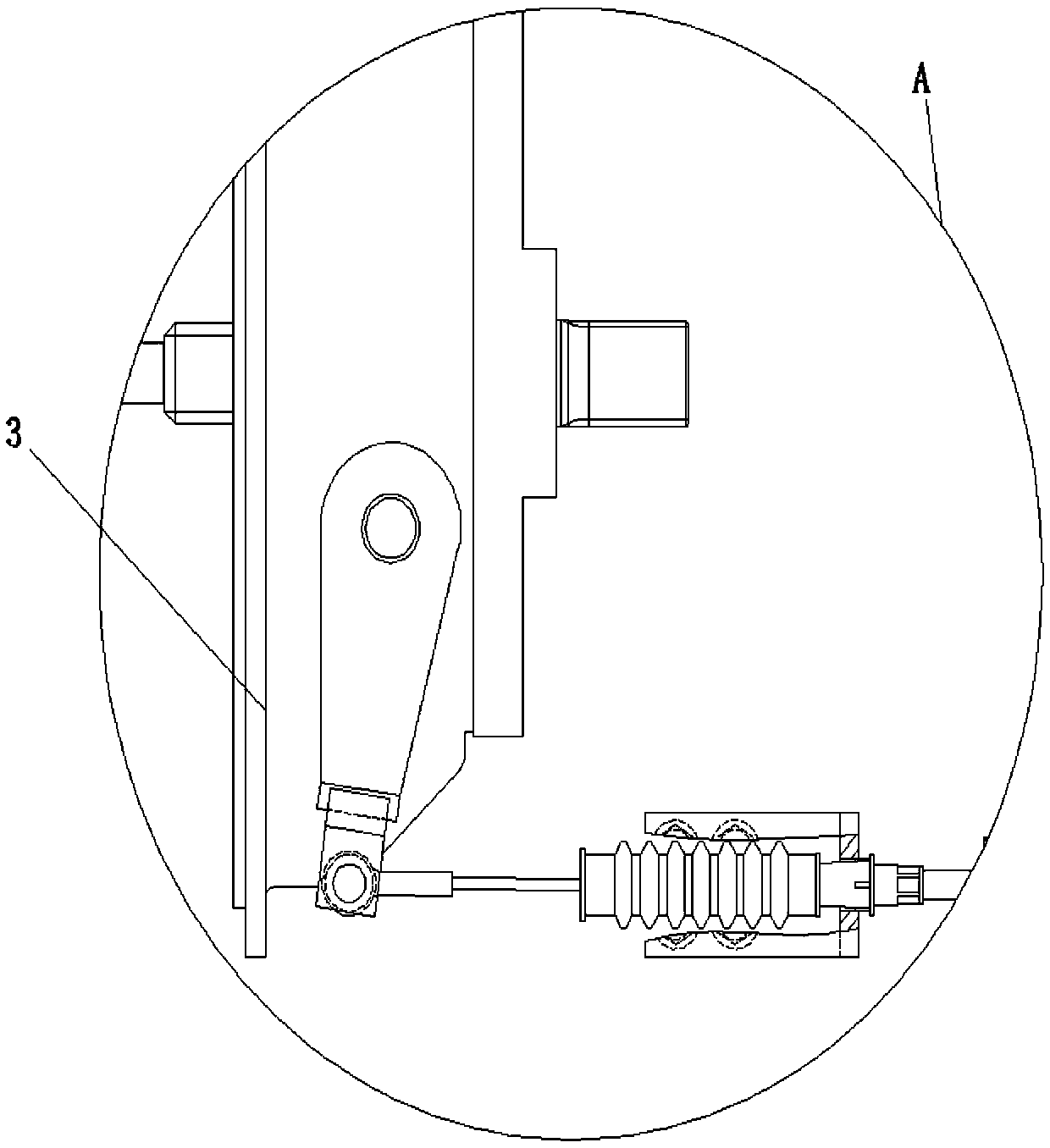 Auxiliary brake mechanism of gearbox