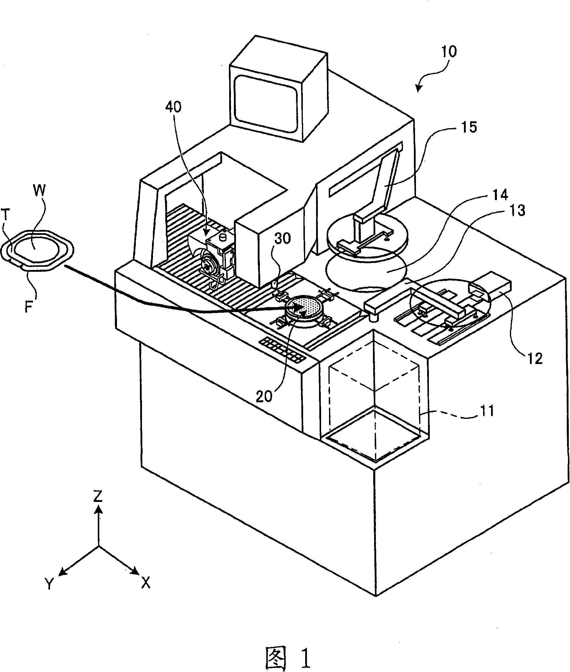 Processing device and suction plate bench