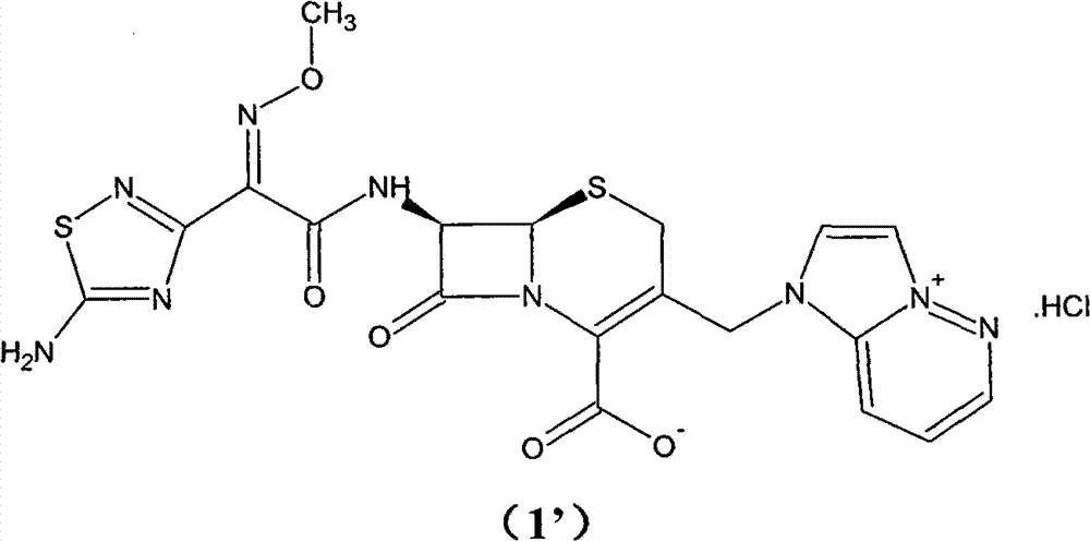 Preparation method of cefozopran hydrochloride