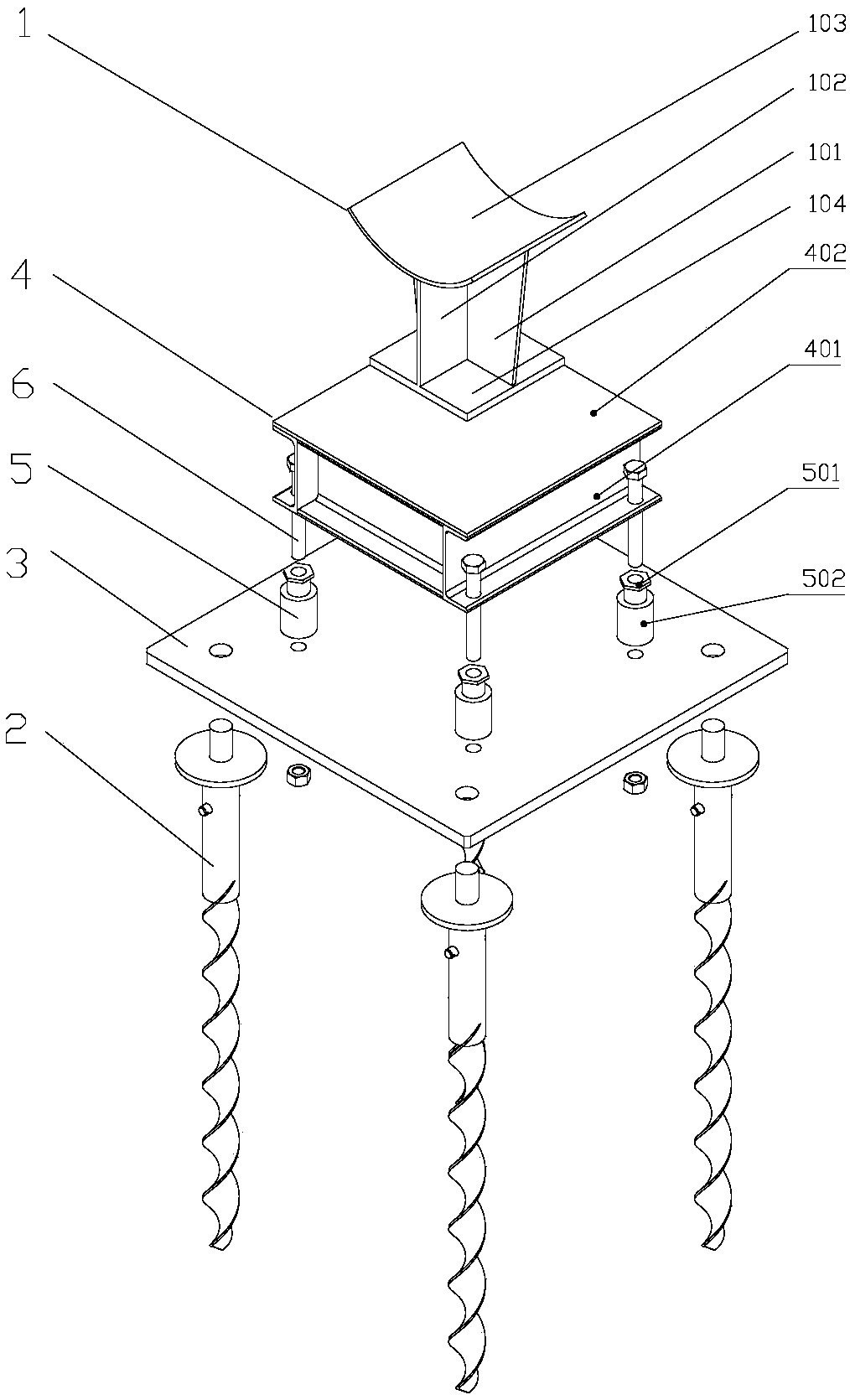 A combined quick-installation pipe support and its installation method