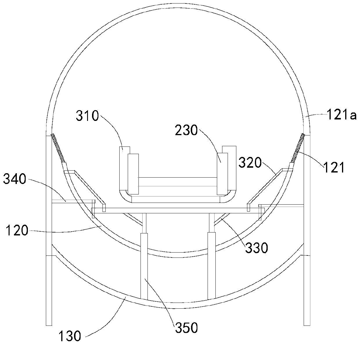 Supporting tooling system for multi-layer inverted arch construction of salt rock tunnel formation and construction method