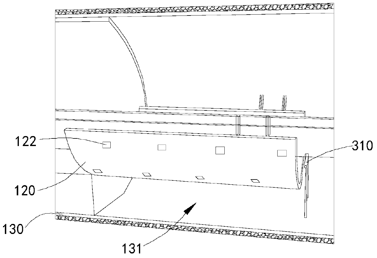 Supporting tooling system for multi-layer inverted arch construction of salt rock tunnel formation and construction method