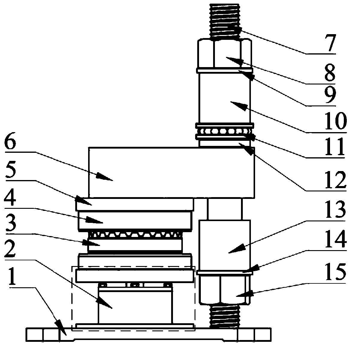 A test device and test method for the meshing ratio of the end gear of the servo tool post