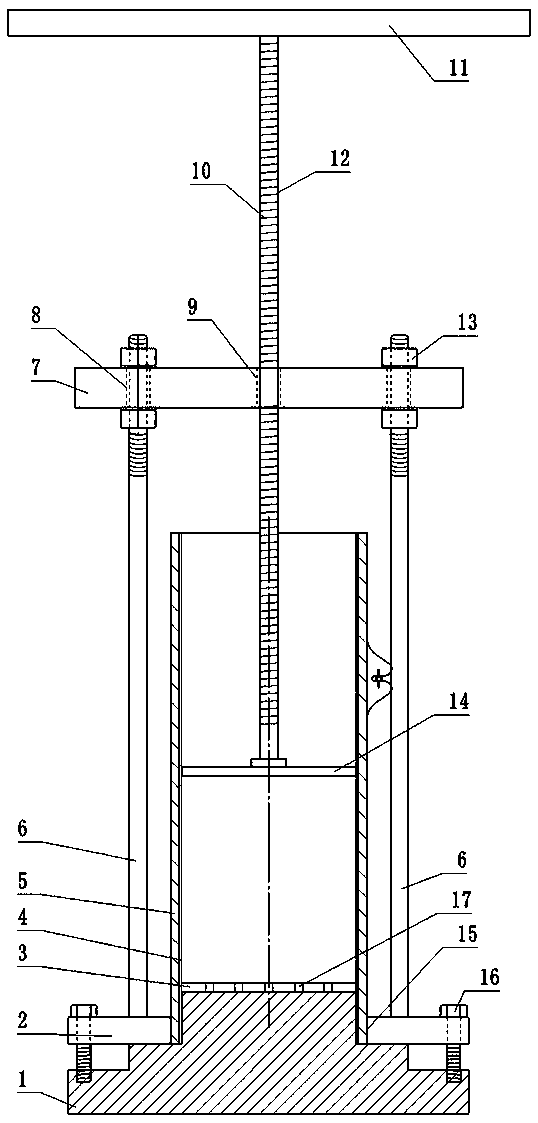 Spinning type coarse-grained soil triaxial experiment sample preparation device and sample preparation method