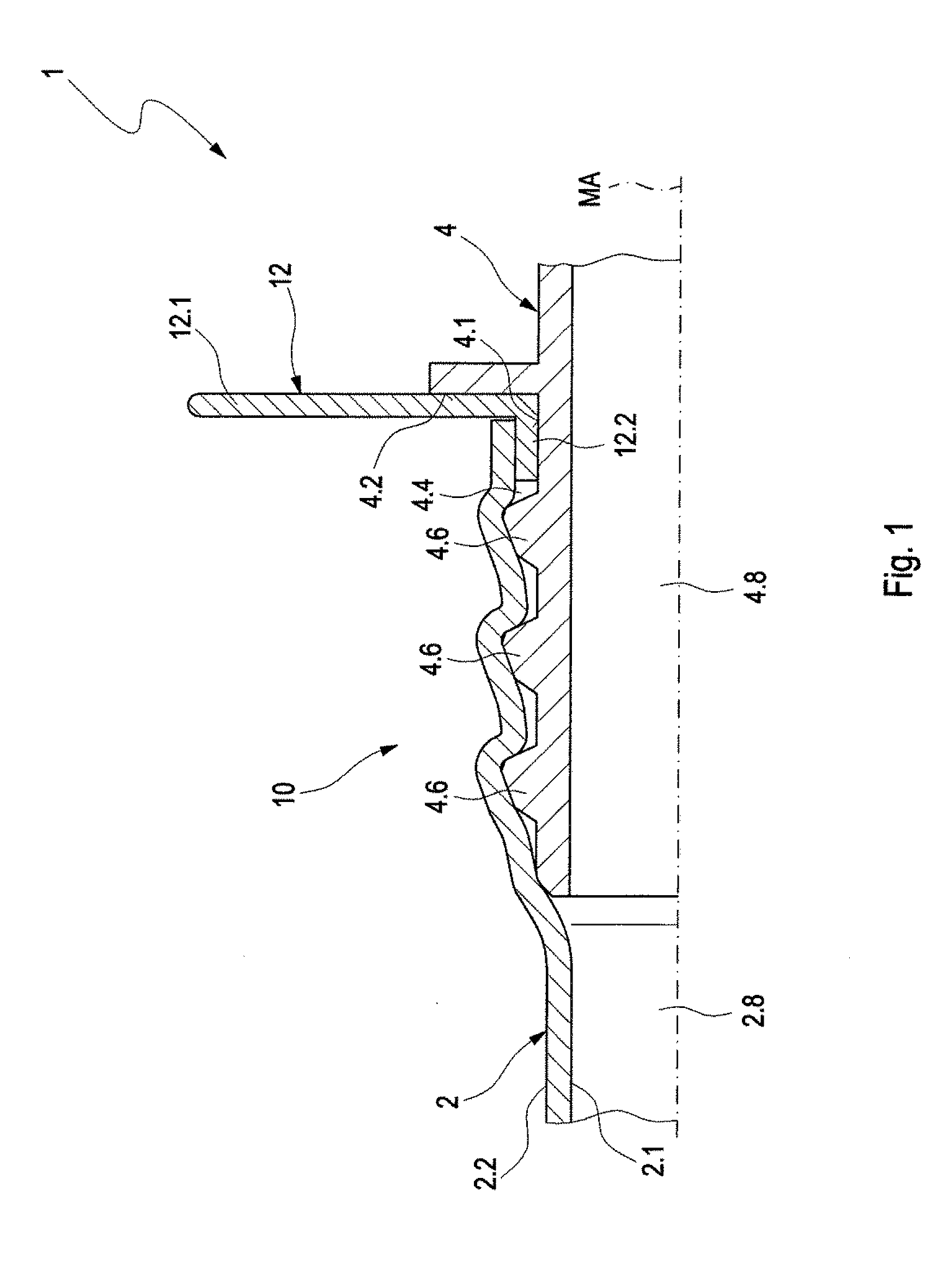 Line system for a vehicle