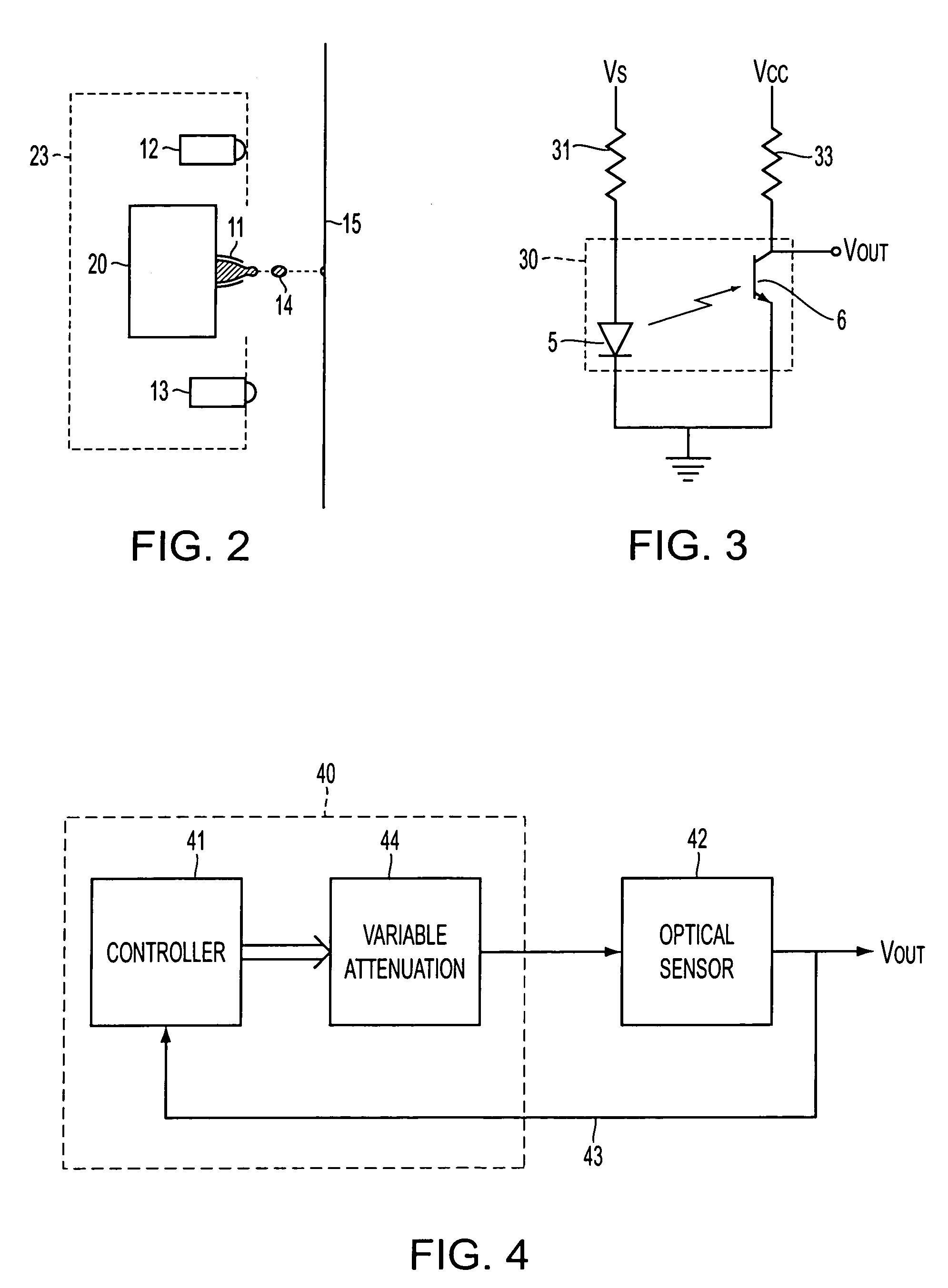 Method and device for optical sensor compensation, and apparatus incorporating the same
