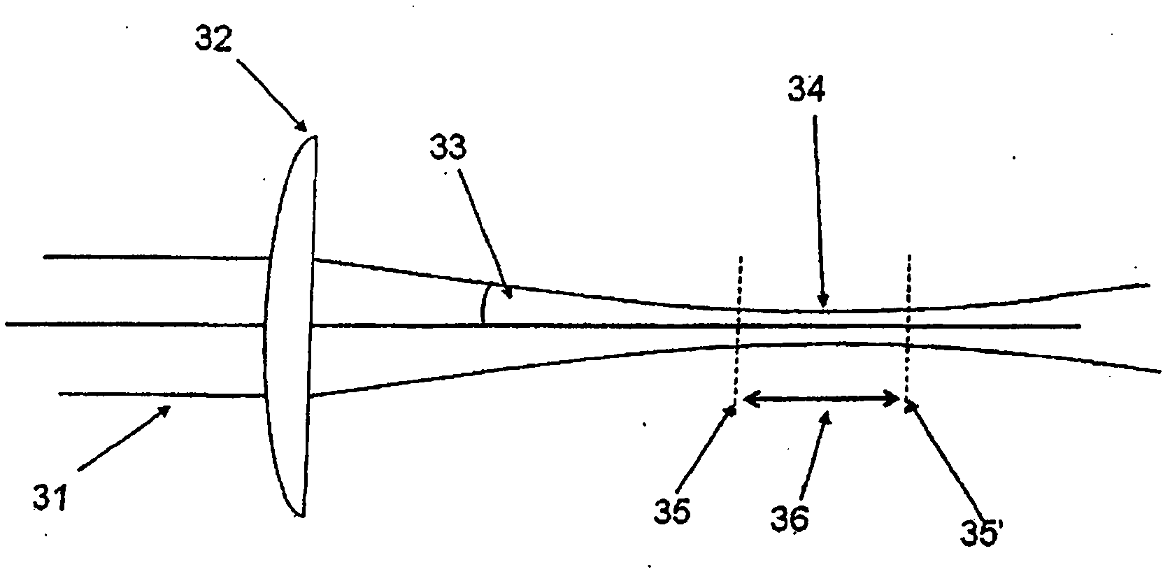 Method and apparatus for controlling the size of a laser beam focal spot