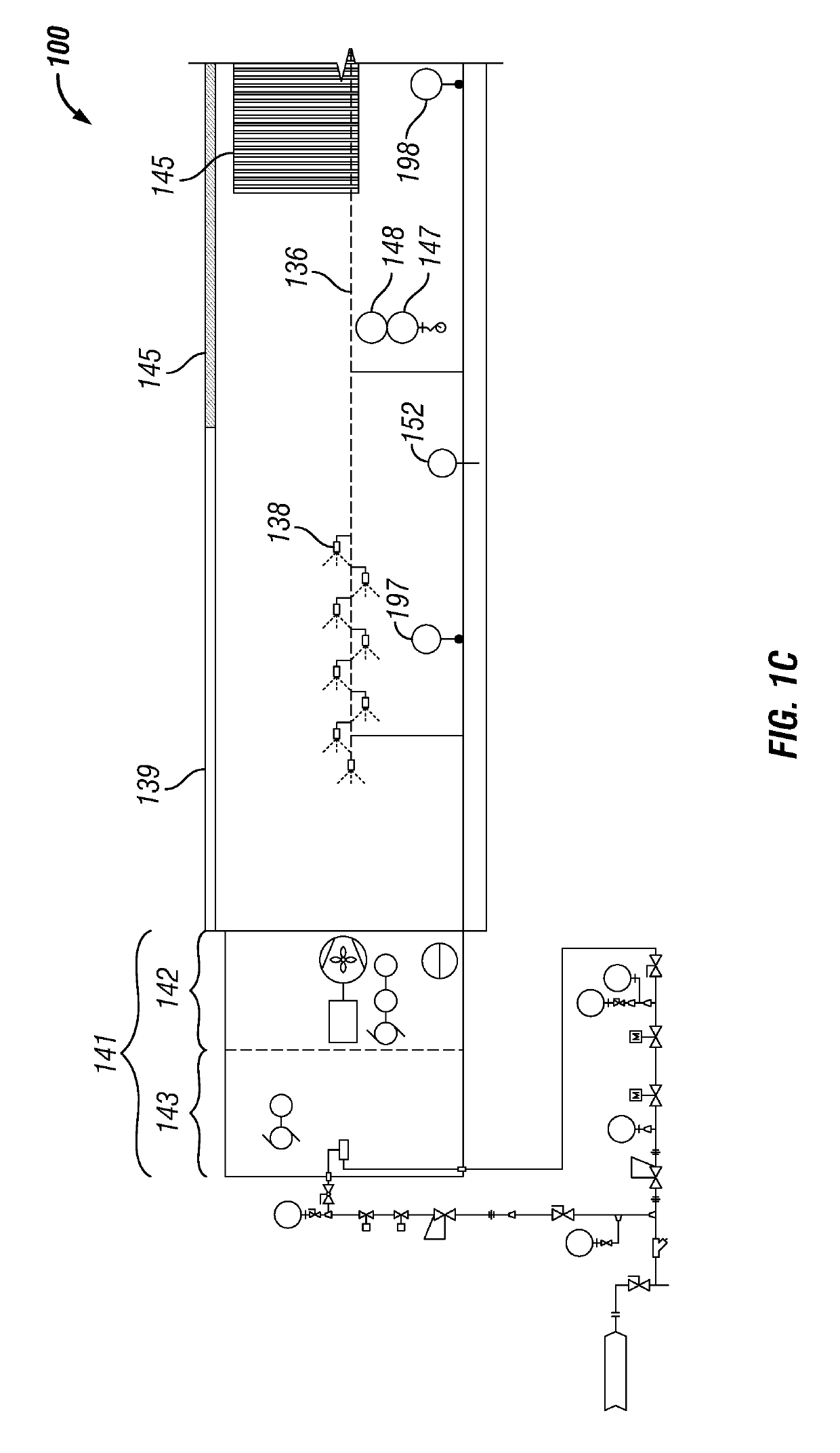 Compact containerized system and method for spray evaporation of water