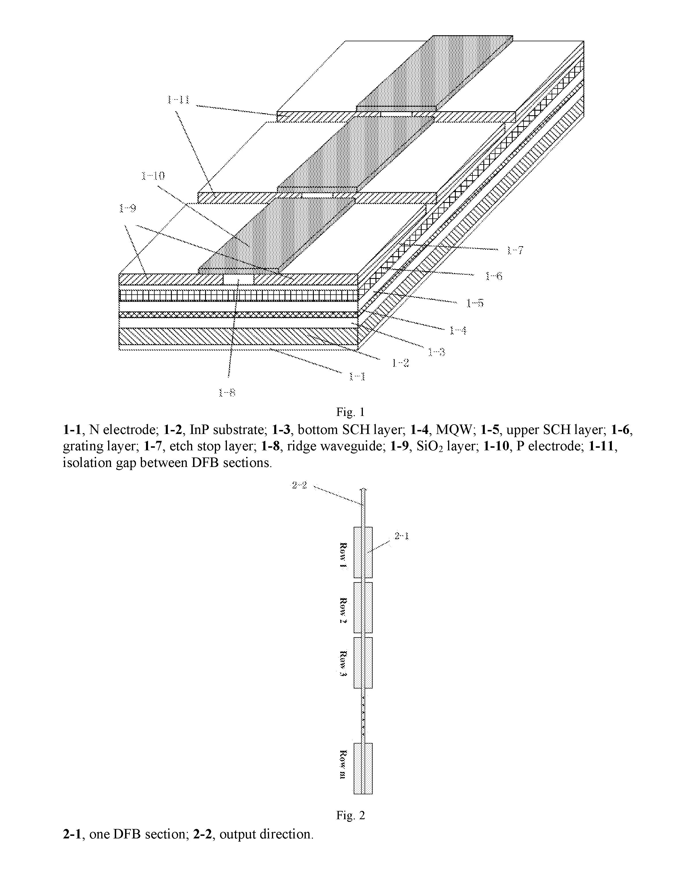Tunable semiconductor laser based on reconstruction-equivalent chirp and series mode or series and parallel hybrid integration, and preparation thereof