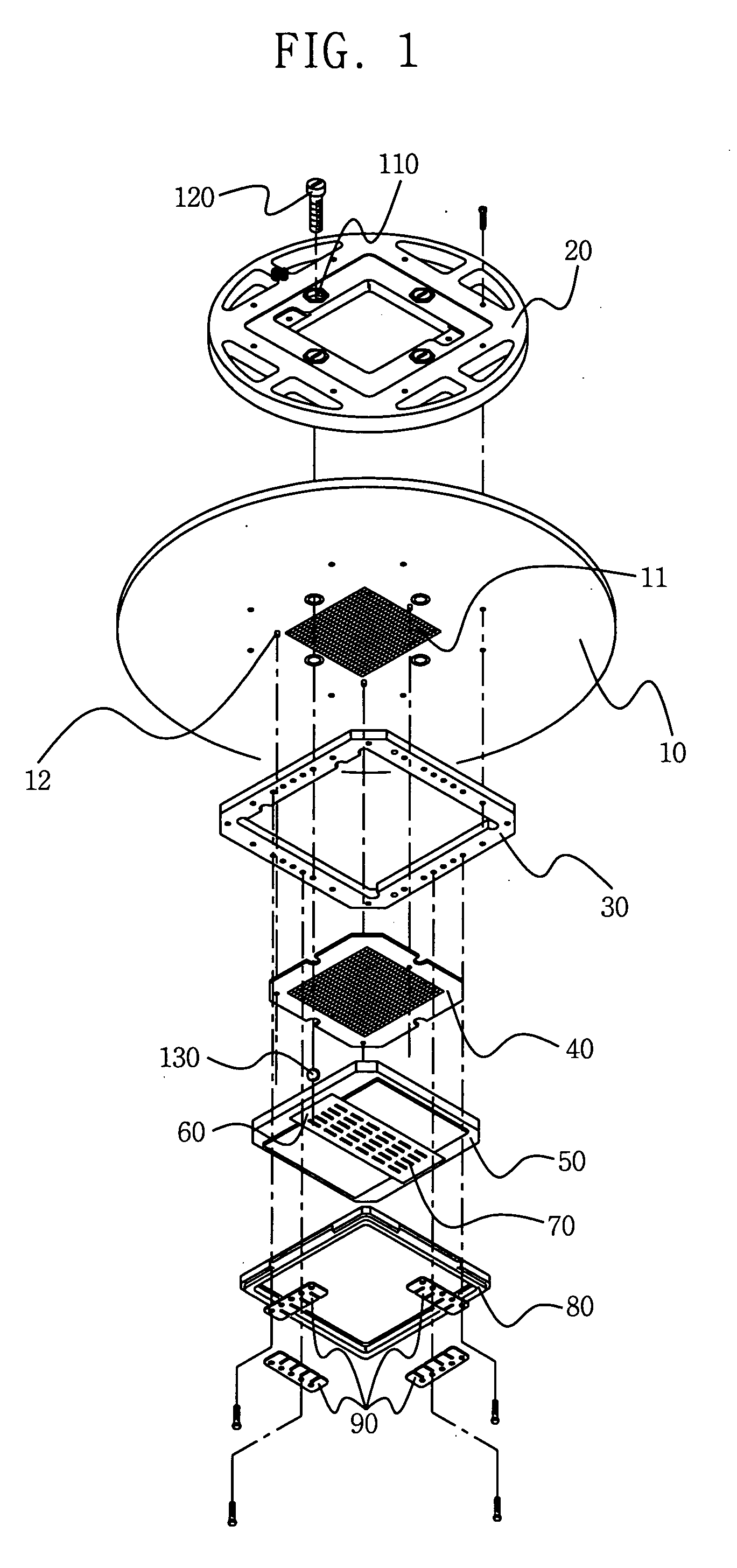 Probe card for testing semiconductor device