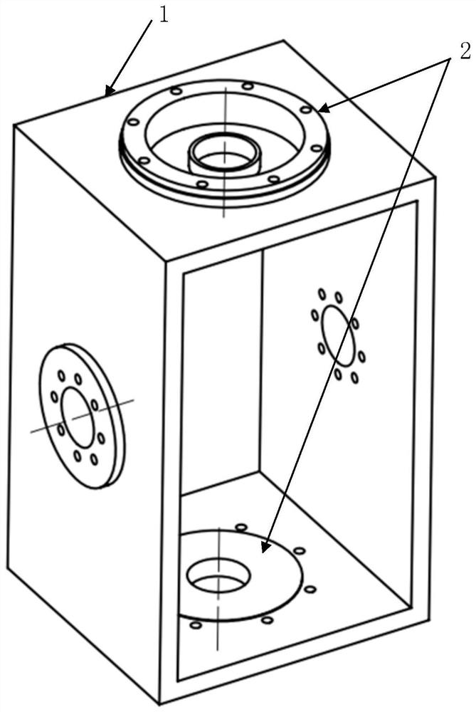 A fine adjustment method for the coaxiality of frame type bearing bush