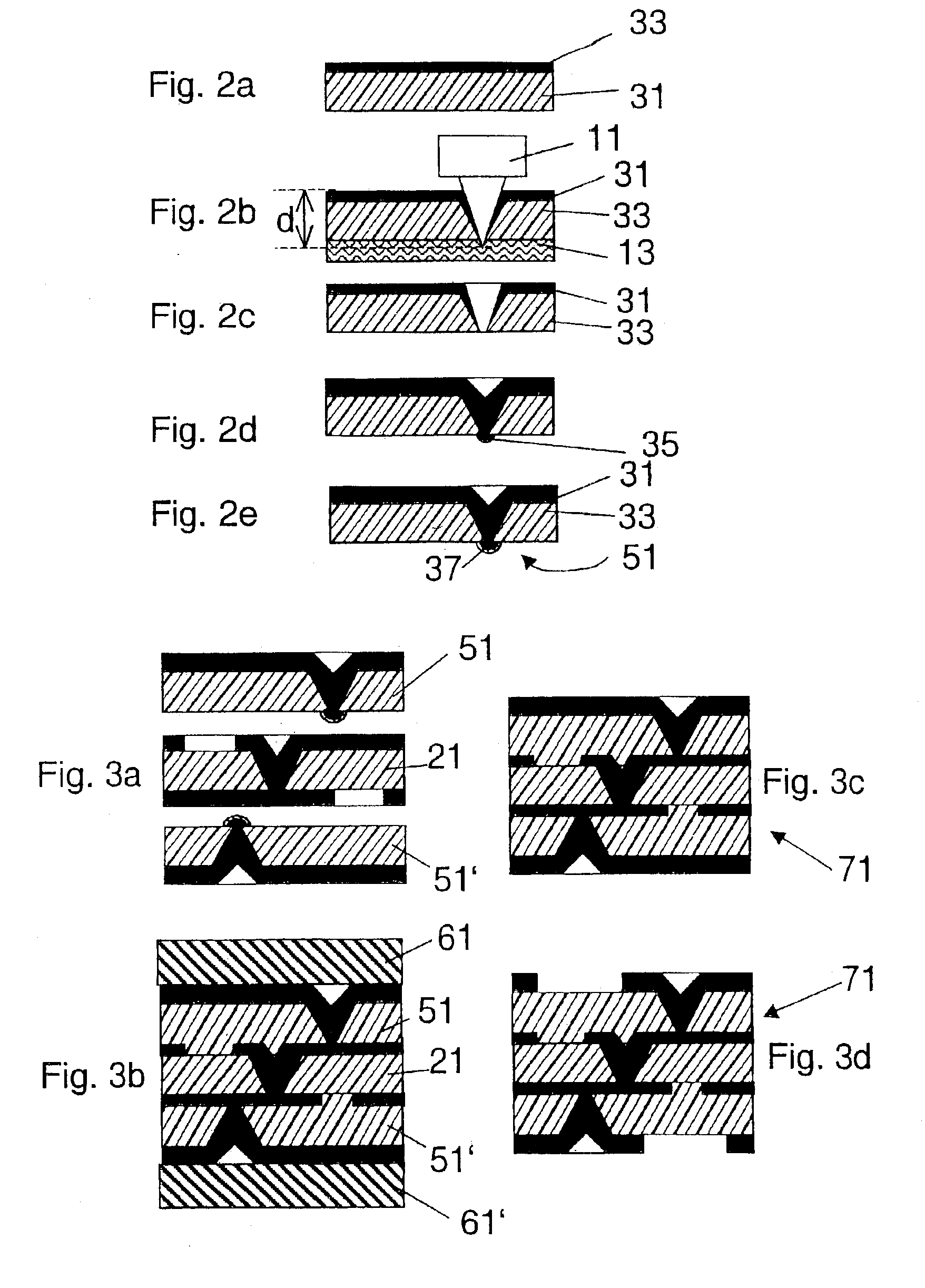 Method for fabricating electrical connecting element