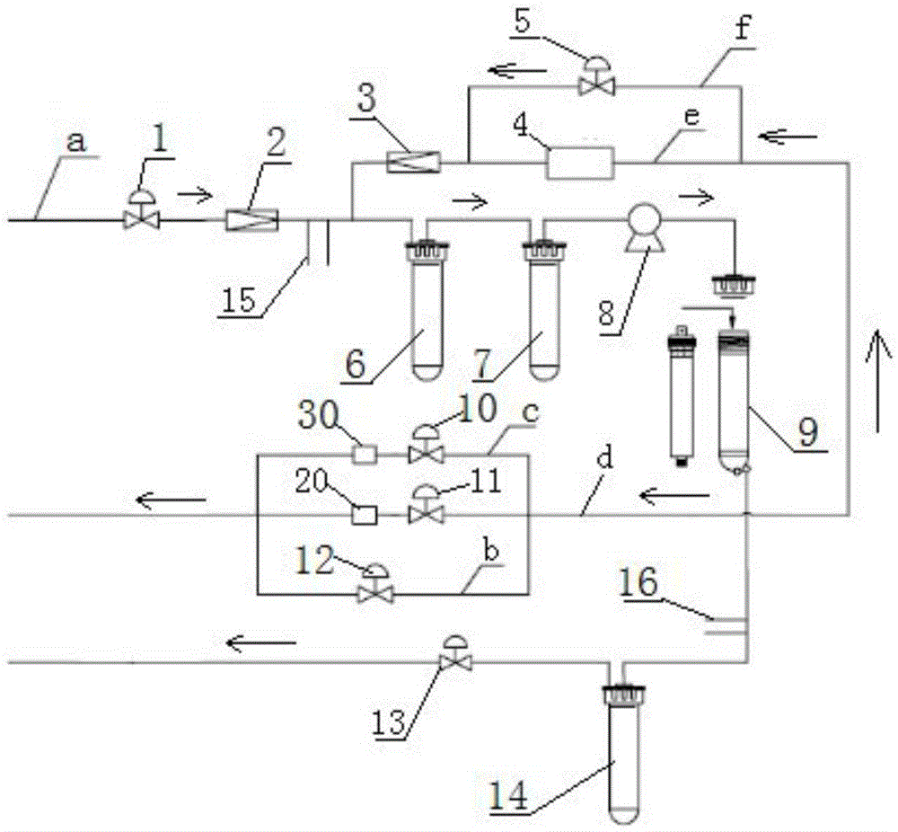 Large flow barrelless antiosmosis water purification machine system
